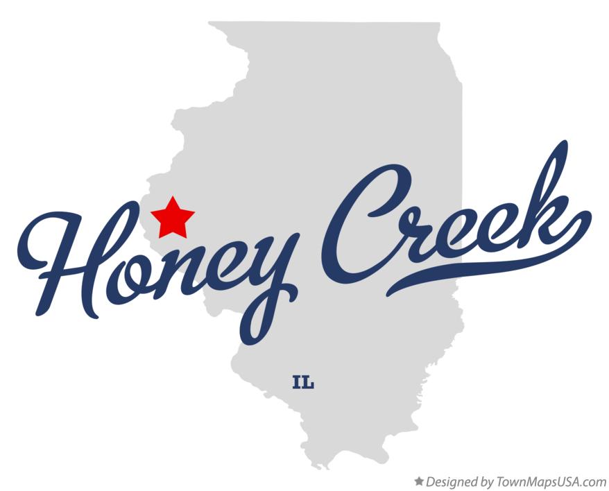 Map of Honey Creek Illinois IL