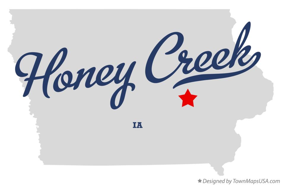 Map of Honey Creek Iowa IA