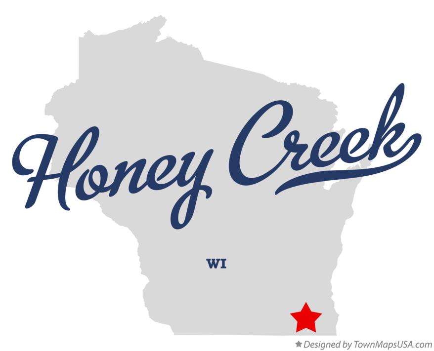 Map of Honey Creek Wisconsin WI