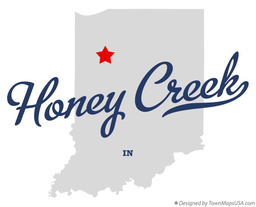 Map of Honey Creek Indiana IN
