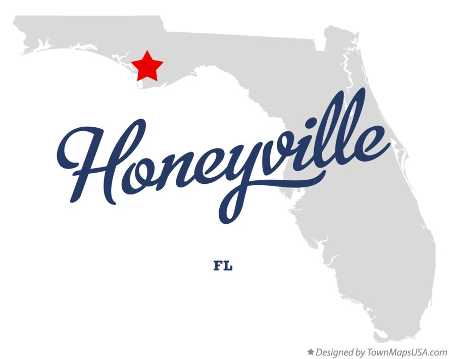 Map of Honeyville Florida FL