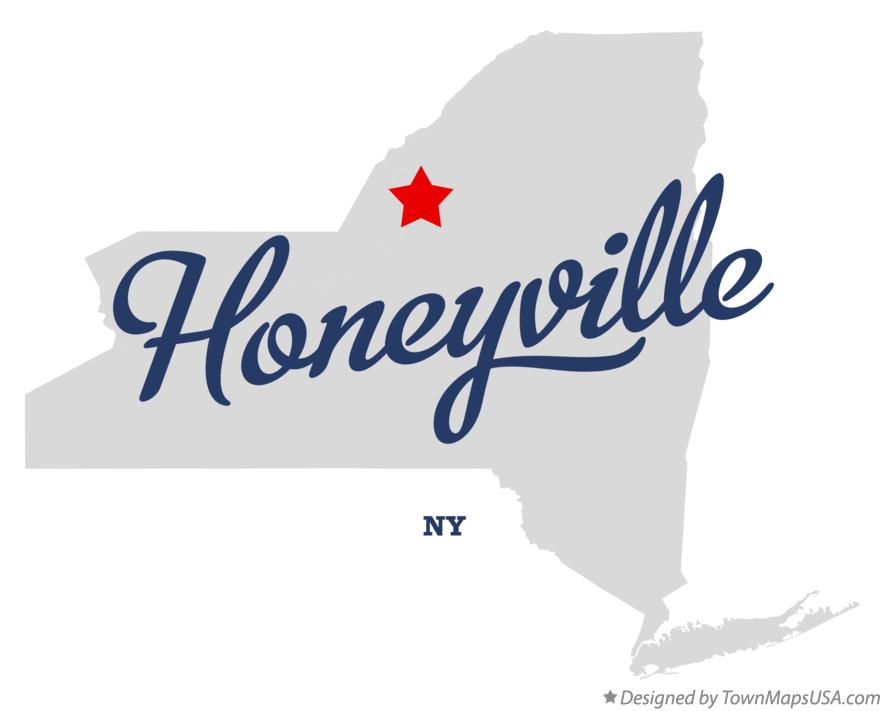 Map of Honeyville New York NY