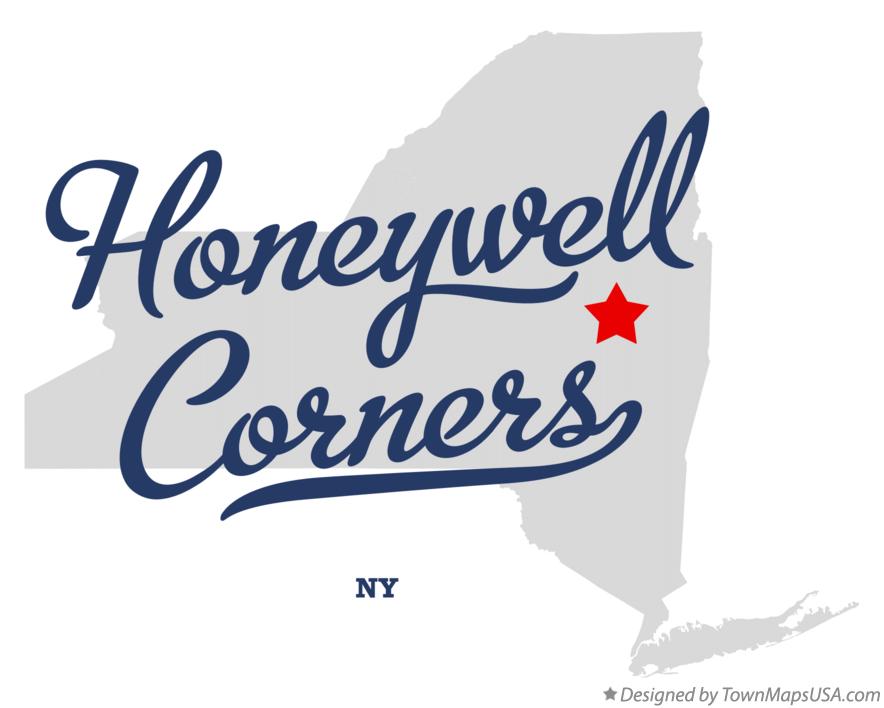 Map of Honeywell Corners New York NY