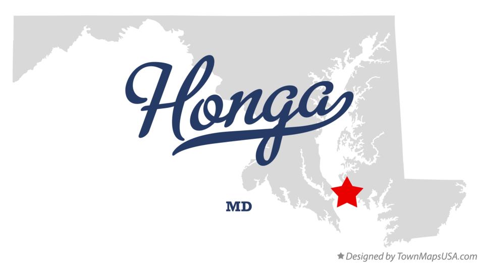 Map of Honga Maryland MD