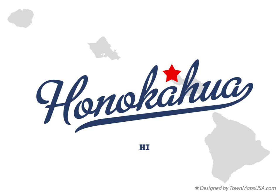 Map of Honokahua Hawaii HI
