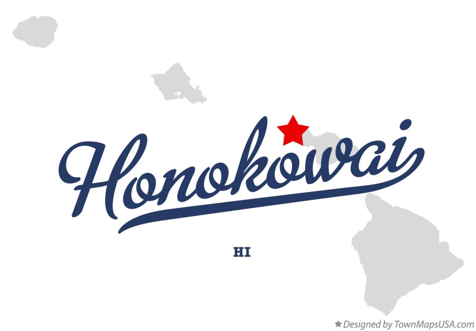 Map of Honokōwai Hawaii HI