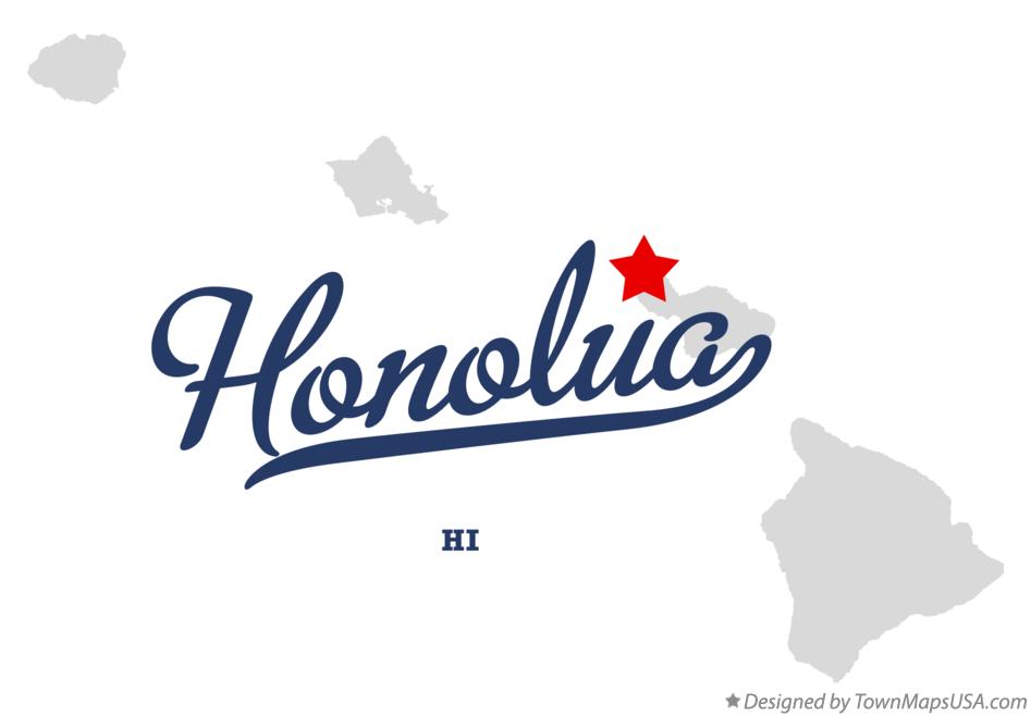 Map of Honolua Hawaii HI