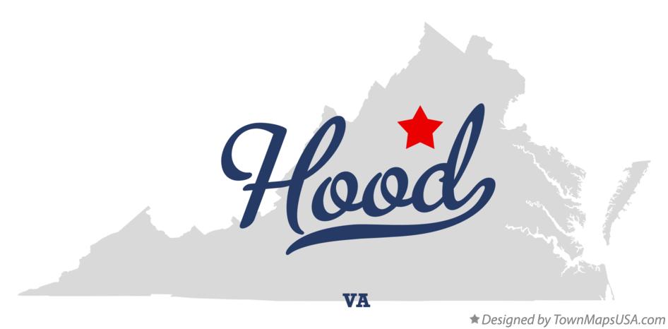 Map of Hood Virginia VA