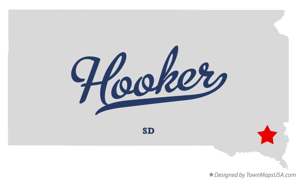 Map of Hooker South Dakota SD