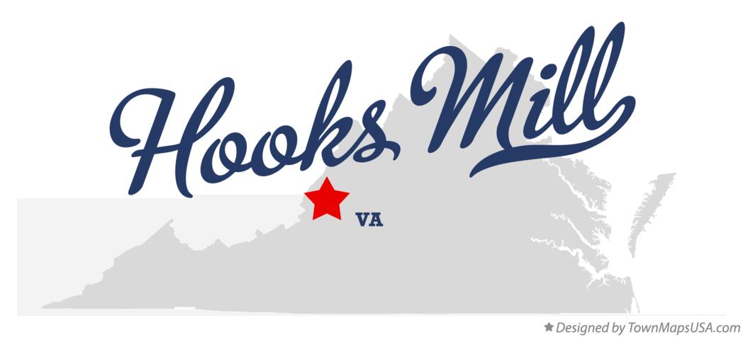 Map of Hooks Mill Virginia VA