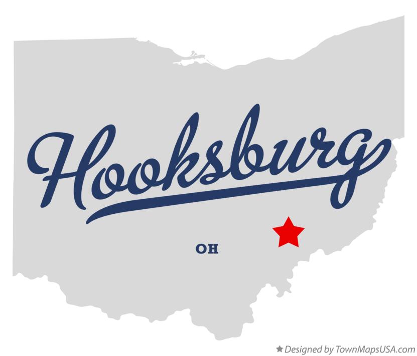 Map of Hooksburg Ohio OH