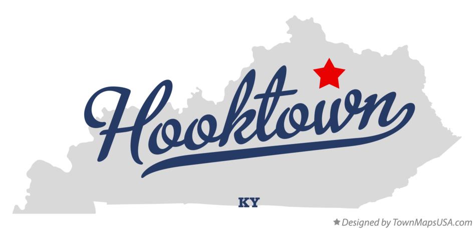 Map of Hooktown Kentucky KY