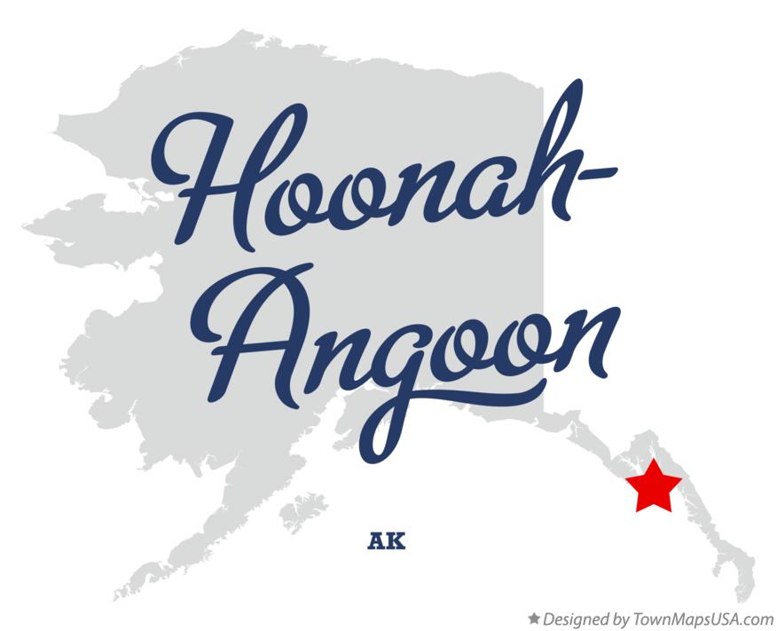 Map of Hoonah-Angoon Alaska AK