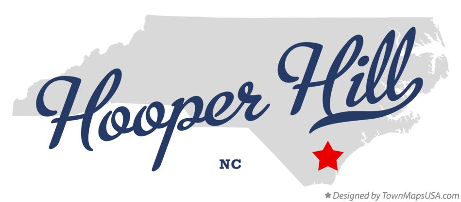 Map of Hooper Hill North Carolina NC