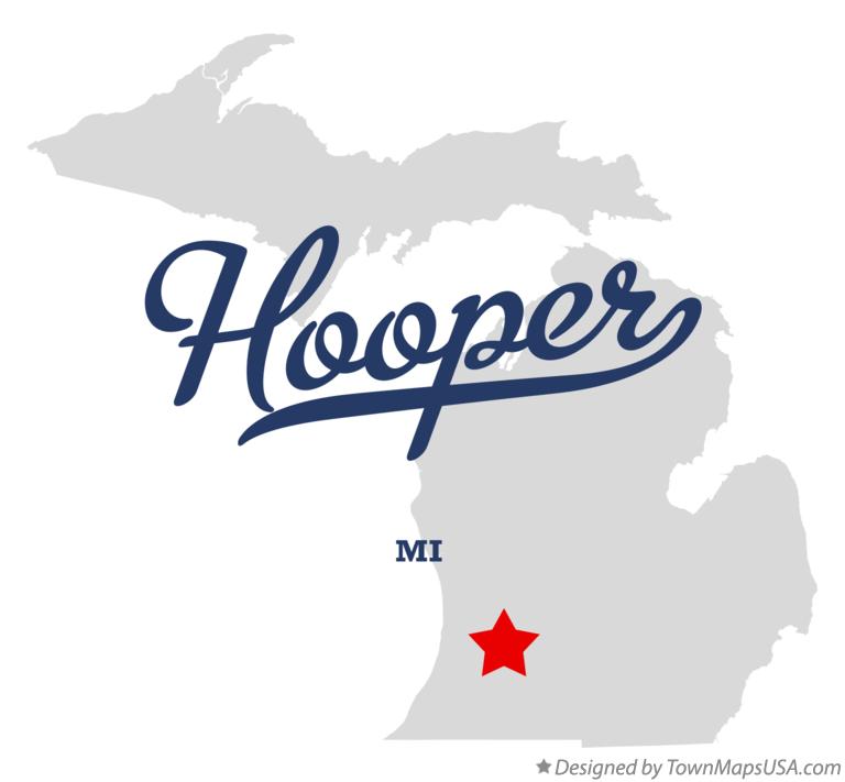 Map of Hooper Michigan MI