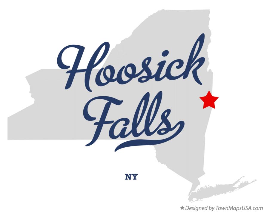 Map of Hoosick Falls New York NY