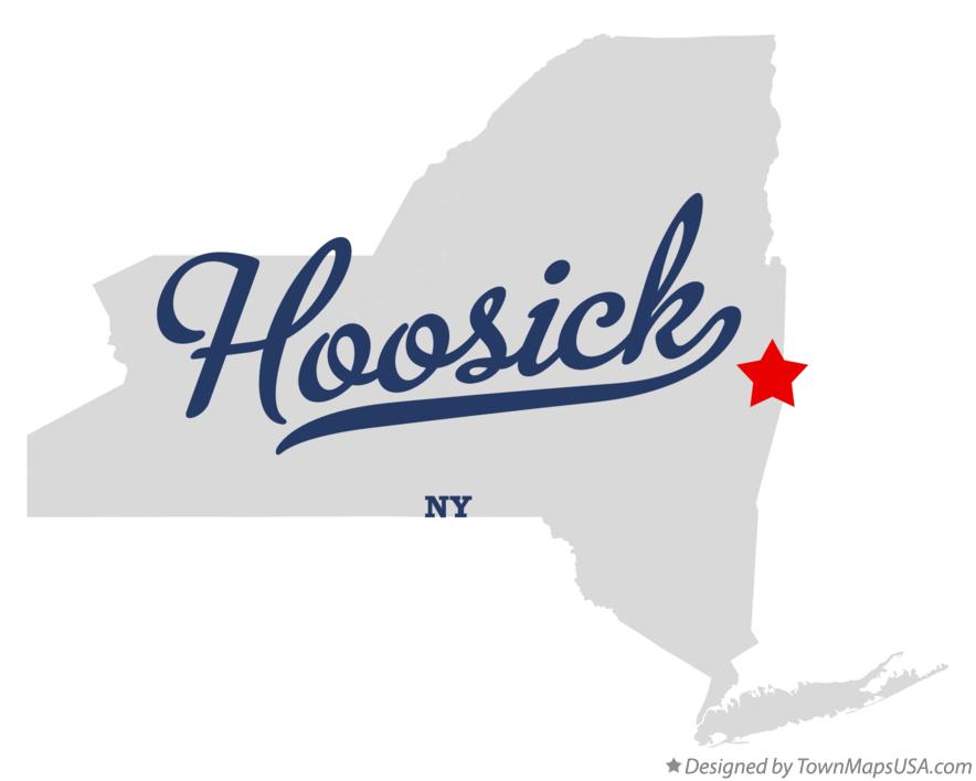 Map of Hoosick New York NY