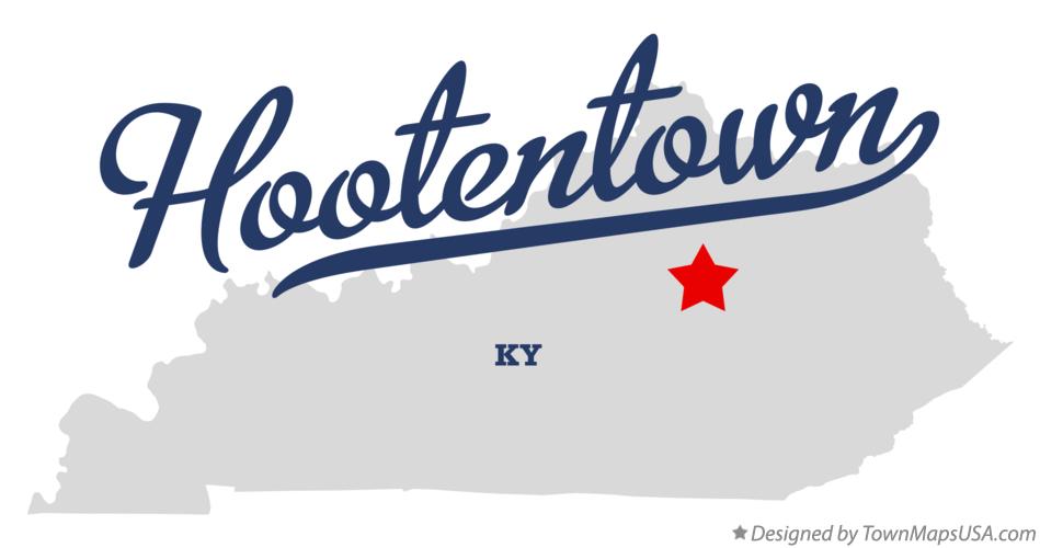 Map of Hootentown Kentucky KY