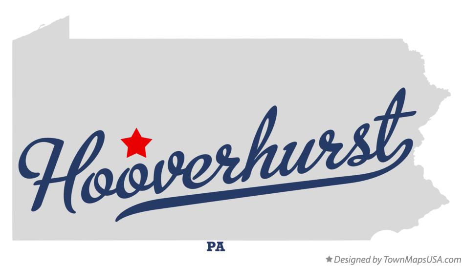 Map of Hooverhurst Pennsylvania PA