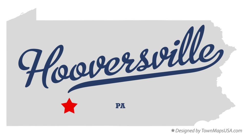 Map of Hooversville Pennsylvania PA
