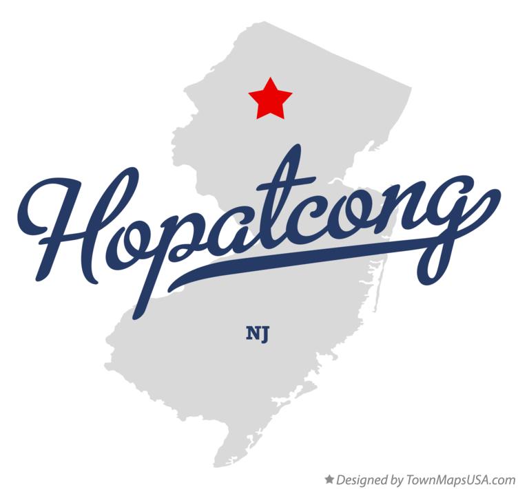 Map of Hopatcong New Jersey NJ