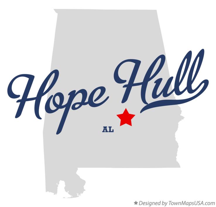 Map of Hope Hull Alabama AL