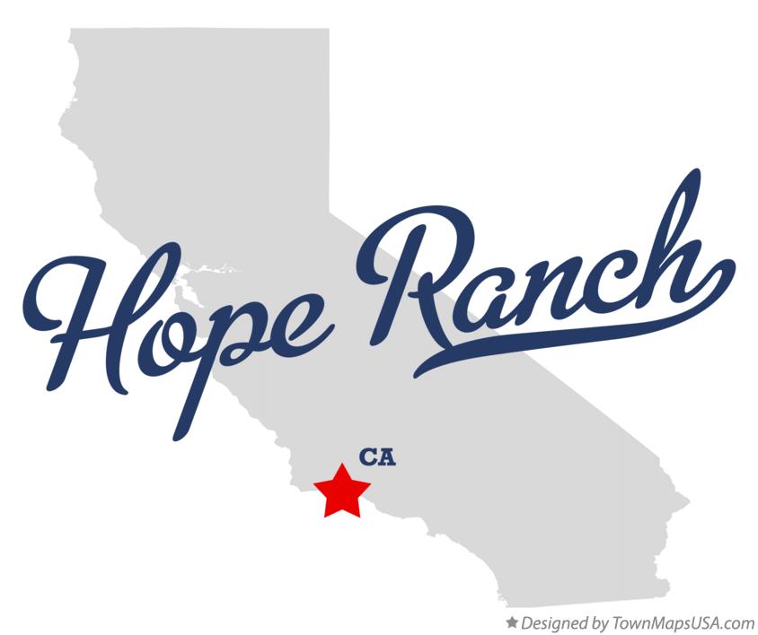 Map of Hope Ranch California CA