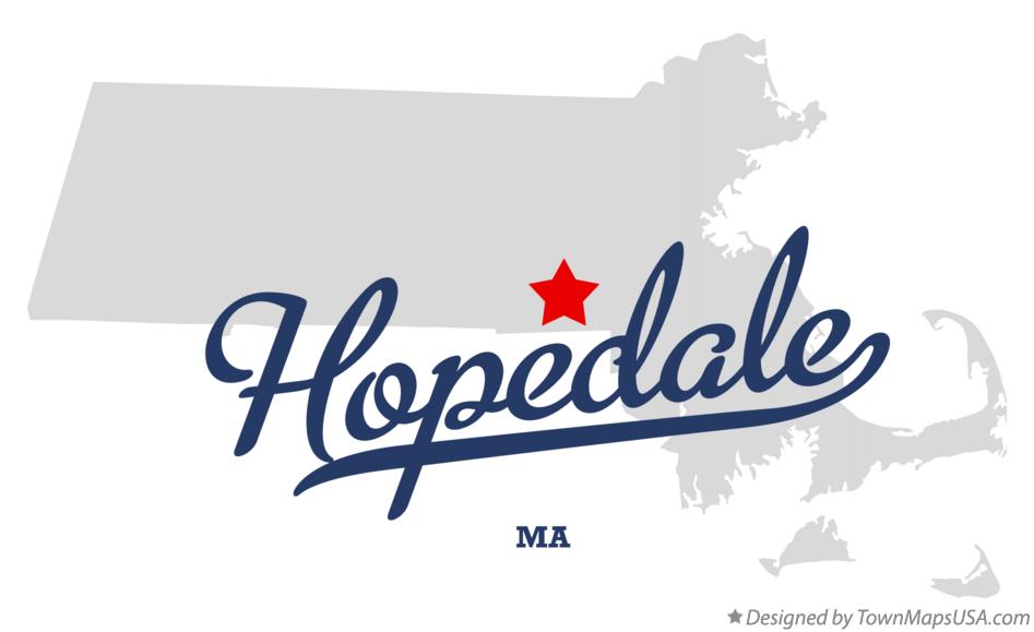 Map of Hopedale Massachusetts MA