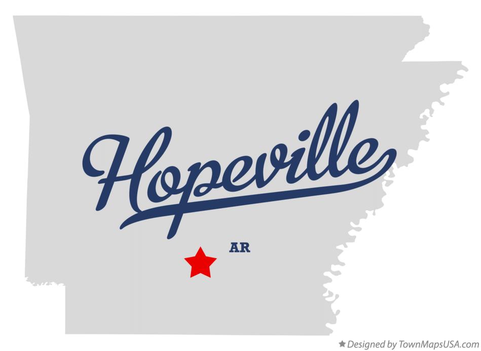Map of Hopeville Arkansas AR
