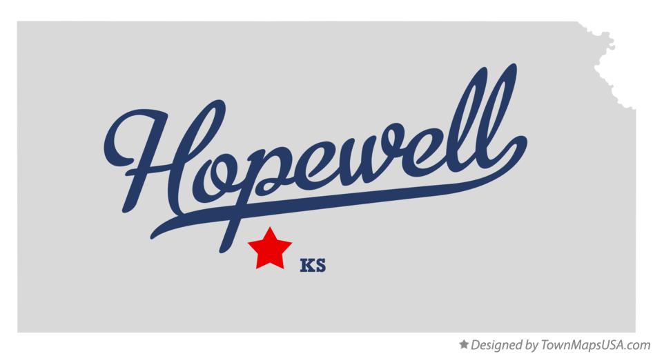 Map of Hopewell Kansas KS