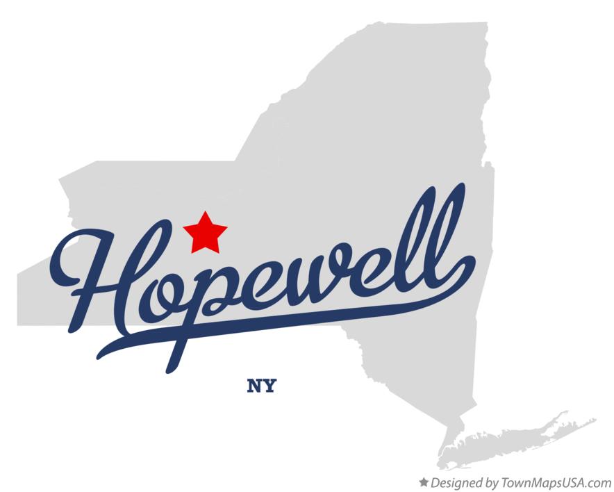 Map of Hopewell New York NY