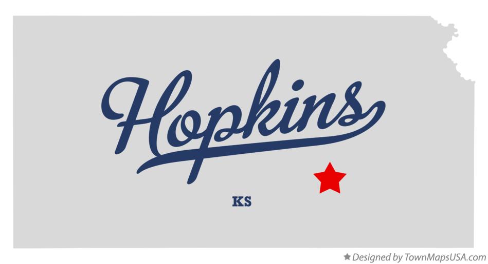 Map of Hopkins Kansas KS
