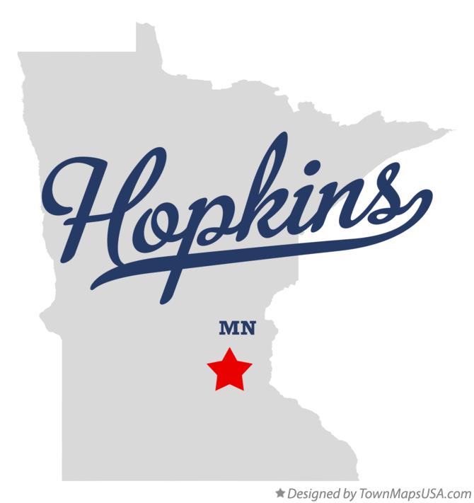 Map of Hopkins Minnesota MN