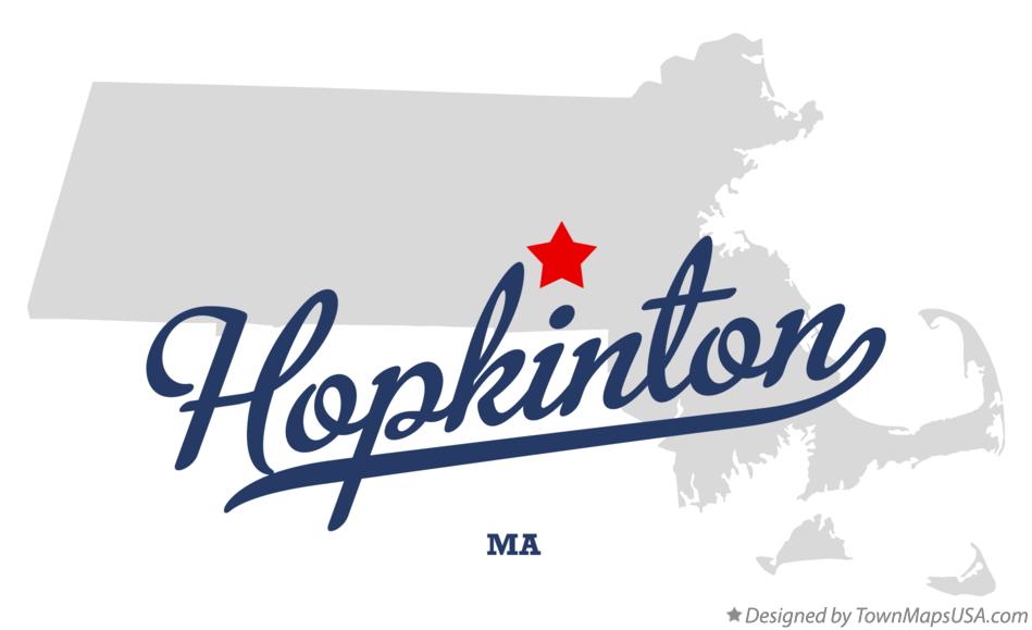 Map of Hopkinton Massachusetts MA