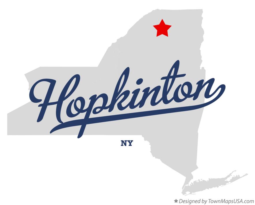 Map of Hopkinton New York NY