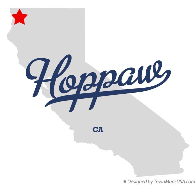 Map of Hoppaw California CA