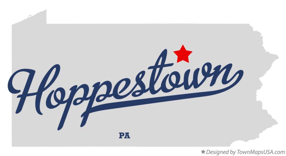 Map of Hoppestown Pennsylvania PA