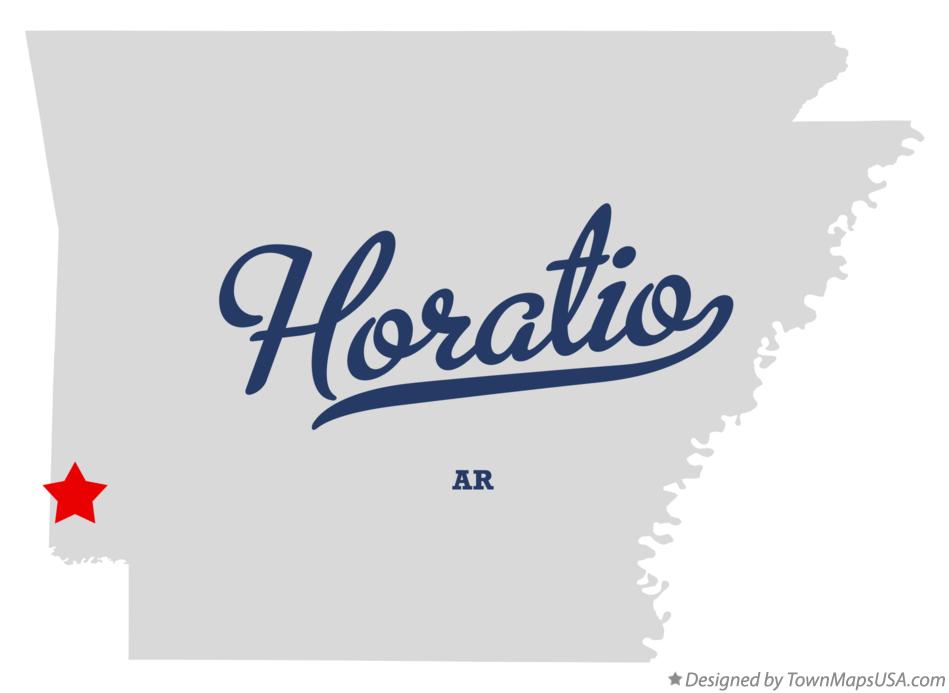 Map of Horatio Arkansas AR