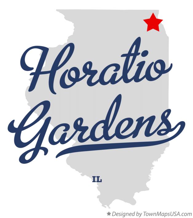 Map of Horatio Gardens Illinois IL