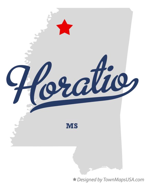 Map of Horatio Mississippi MS