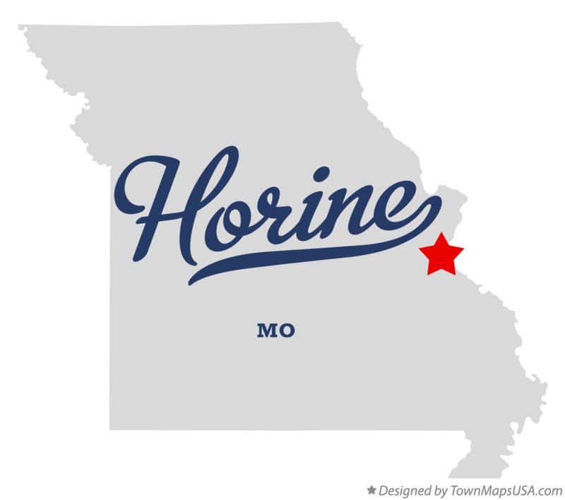 Map of Horine Missouri MO