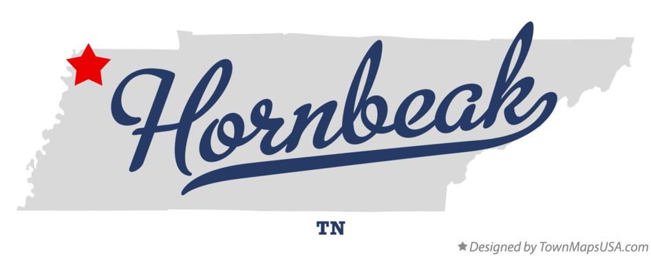 Map of Hornbeak Tennessee TN