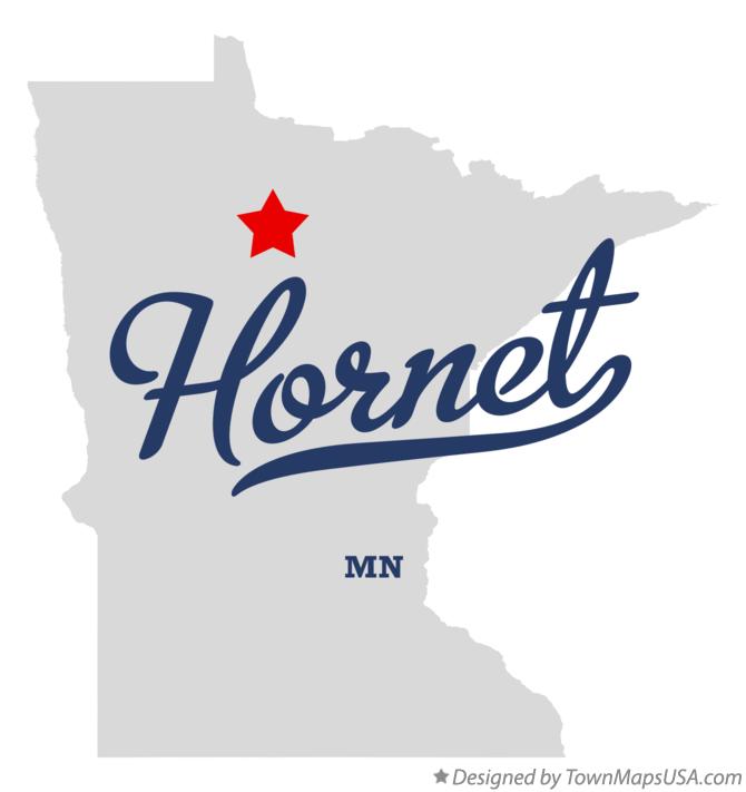 Map of Hornet Minnesota MN