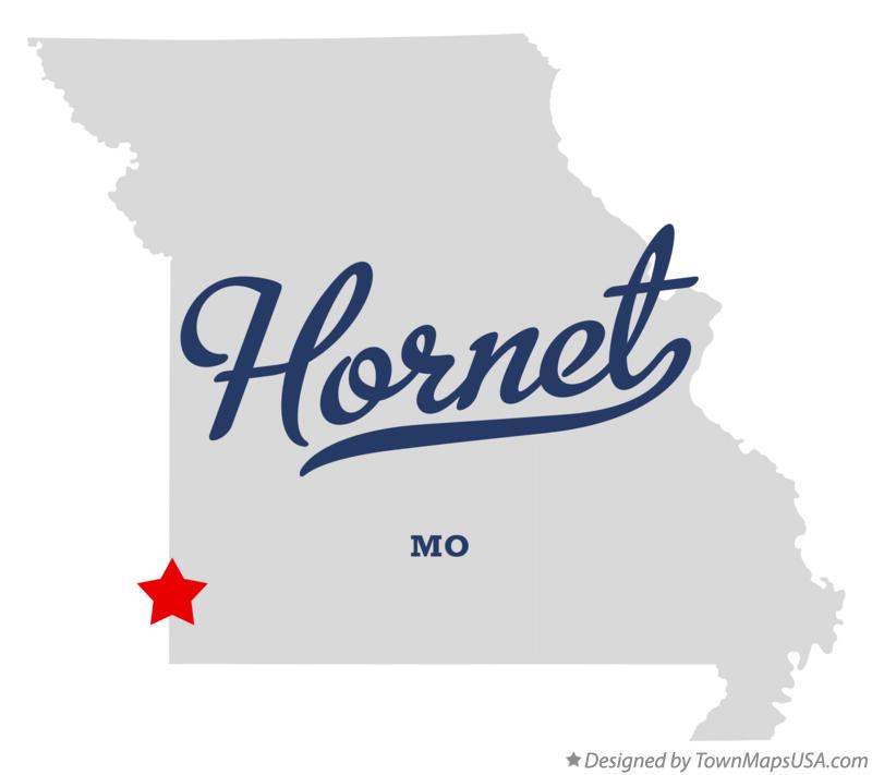 Map of Hornet Missouri MO