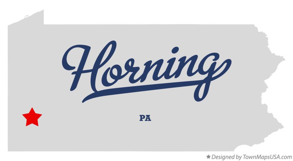 Map of Horning Pennsylvania PA
