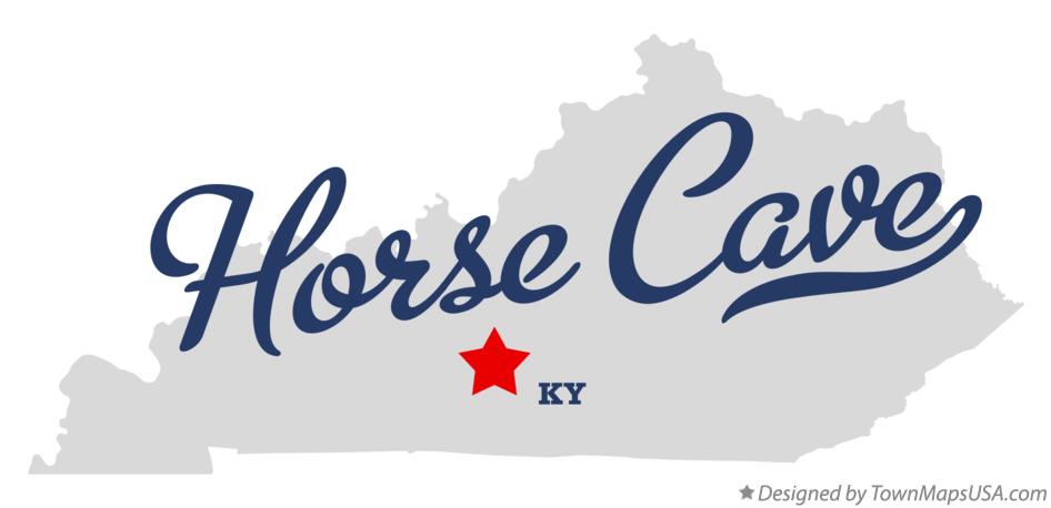 Map of Horse Cave Kentucky KY