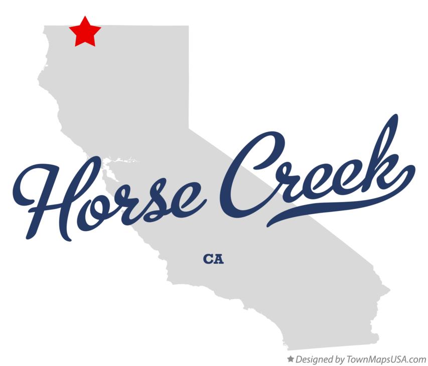 Map of Horse Creek California CA