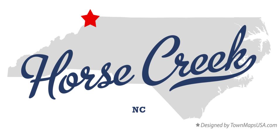 Map of Horse Creek North Carolina NC