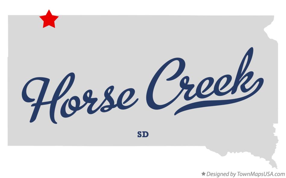 Map of Horse Creek South Dakota SD