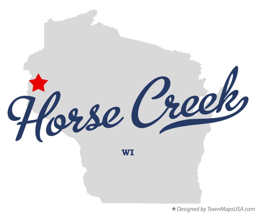 Map of Horse Creek Wisconsin WI